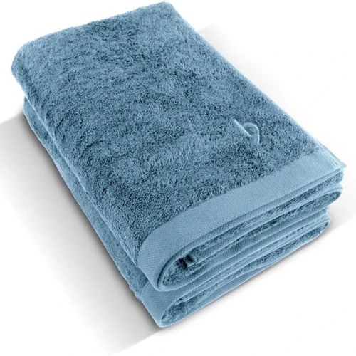 Unyqoos® Luxueuze Set van 2 Grote Douchehanddoeken van 100% Natuurlijk Katoen in Grijsblauw