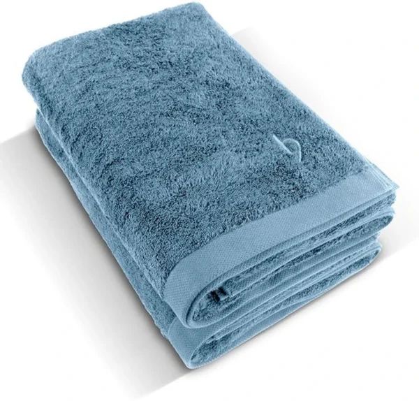 P-87213230110550-20260405181541.webp Unyqoos® Luxueuze Set van 2 Grote Douchehanddoeken van 100% Natuurlijk Katoen in Grijsblauw