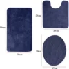 Unyqoos® Zachte en Absorberende 3-delige Badmatset met Antislip Onderkant voor Badkamercomfort