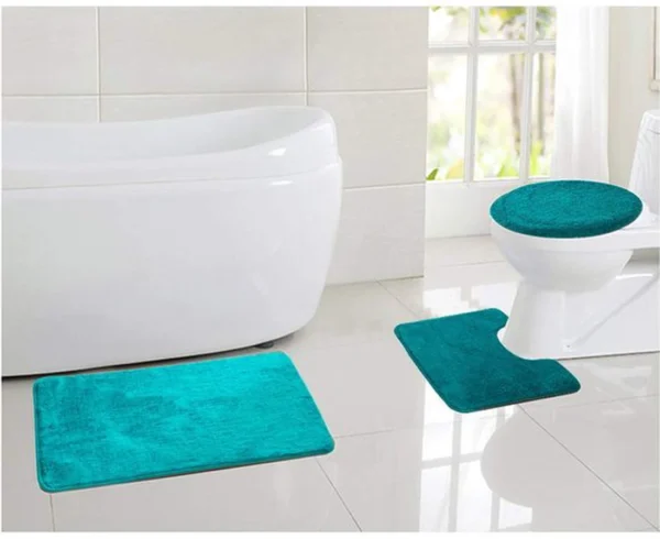 P-87213230111615-20260405133733.webp Unyqoos® Binnenhuisverfraaiende Drie-delige Badmatset voor Comfort en Veiligheid in de Badkamer