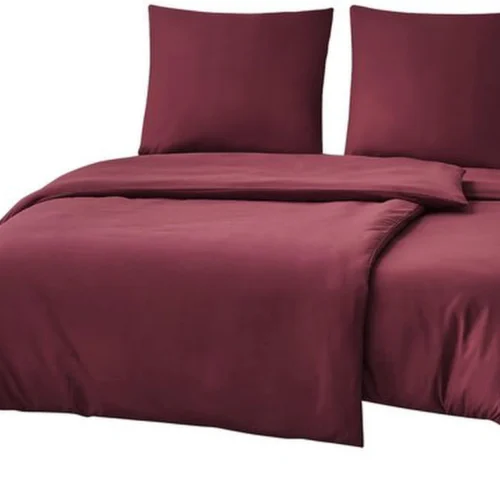 Unyqoos ® Bordeauxrood Luxe Beddengoedset met Ritssluiting en Ademend Microvezel Comfort