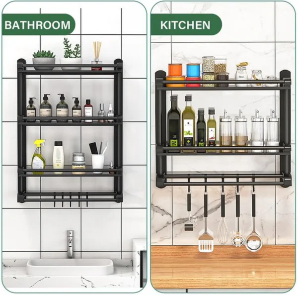 Unyqoos ® Moderne Zelfklevende Handdoekhouder voor Badkamer en Keuken met 5 Haken