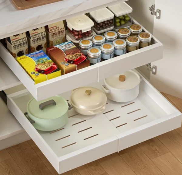 P-87213230120830-20260406101538.webp Unyqoos ® Verstelbare Telescopische Keukenlade voor Eenvoudige Opslag en Organisatie in Huis