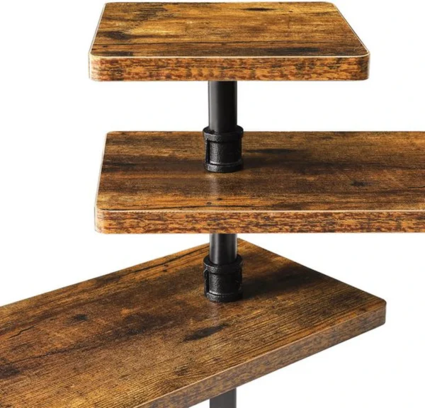 P-87213230123355-20260406101629.webp Unyqoos ® Ruimtebesparend Hoekrek met Verstelbare Planken en Haken voor Keuken en Badkamer