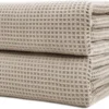Unyqoos® Extra Grote Pluisvrije Microvezel Wafelstructuur Badhanddoeken voor Sneldrogend Comfort - Set van 2