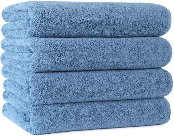 P-87213230141480-20260405183450.webp Unyqoos® Zachte en Sneldrogende Microvezel Badhanddoeken Set van 4 - Groot Formaat voor Comfort en Gemak