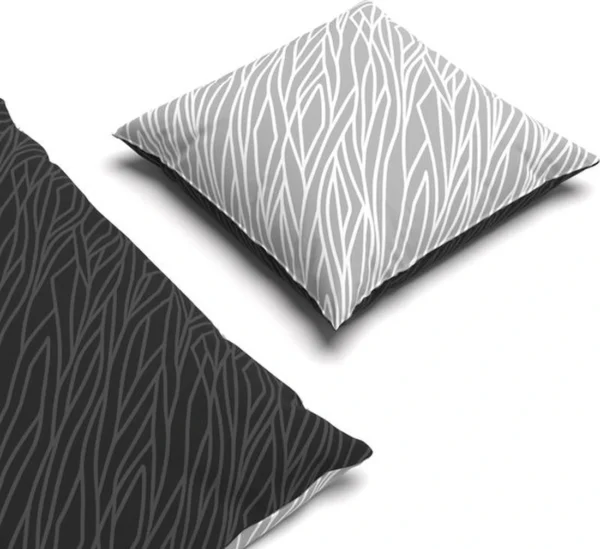 Unyqoos® Premium Geometrisch Katoenen Beddengoed voor Elk Seizoen - Antracietgrijs, 135x200 cm