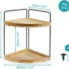 Unyqoos ® Multifunctioneel 2-laags Hoekrek voor Badkamer en Keuken