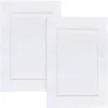 Unyqoos® Set van 2 Luxe Douchematten in Saliegroen van Zacht Katoen, 53,3 x 86,4 cm