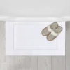 Unyqoos® Set van 2 Luxe Douchematten in Saliegroen van Zacht Katoen, 53,3 x 86,4 cm