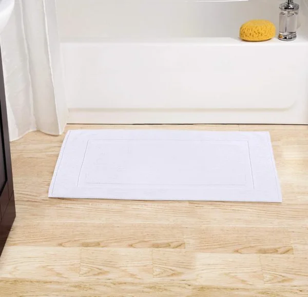 Unyqoos® Set van 2 Luxe Douchematten in Saliegroen van Zacht Katoen, 53,3 x 86,4 cm