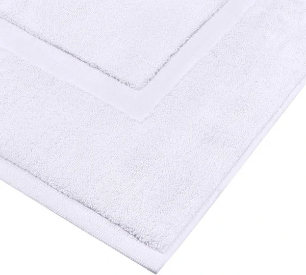 Unyqoos® Set van 2 Luxe Douchematten in Saliegroen van Zacht Katoen, 53,3 x 86,4 cm