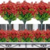 Unyqoos ® Levensechte Kunstbloemen voor Buiten en Binnengebruik, 10 Bundels, UV-bestendig en Waterdicht, Diverse Kleuren