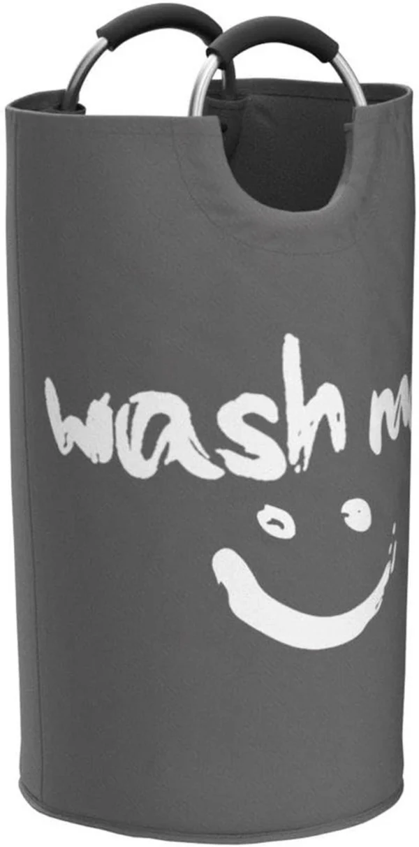 Unyqoos ® Opvouwbare Vrijstaande Wasmand met Handige Handgrepen en Smiley-Patroon voor Vuile Was