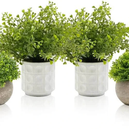 Unyqoos ® Kunstmatige Groendecoratie Set van Vier Stuks voor Diverse Kamers in Huis