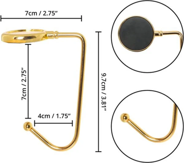 Unyqoos ® Feestelijke Kousenhouders voor Open Haard - Set van 4 Stuks met Antislip Haken