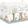 Unyqoos® Opvouwbare Kinderwasmand met Bosdierenprint en Handige Opbergoplossingen voor Kinderen