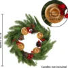 Unyqoos ® Kerst Adventskrans Met Realistische Decoraties Voor Feestelijke Tafeldecoratie