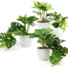 Unyqoos ® Levensechte Monstera Kunstplanten Set van 3 voor Binnen- en Buitendecoratie