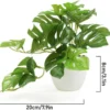 Unyqoos ® Levensechte Monstera Kunstplanten Set van 3 voor Binnen- en Buitendecoratie