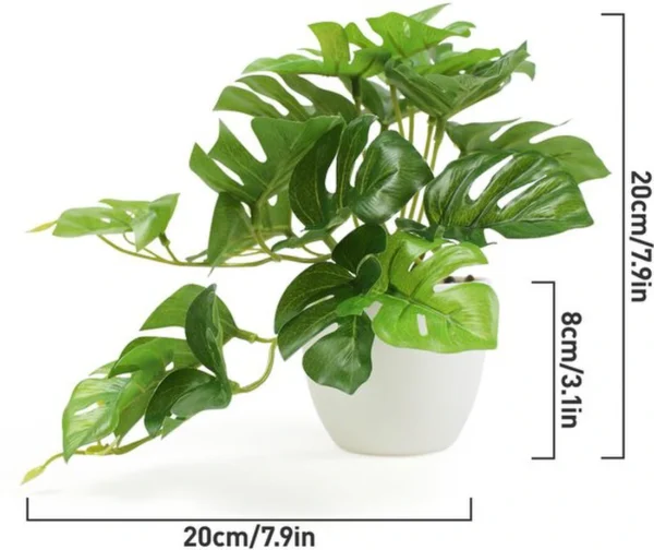 Unyqoos ® Levensechte Monstera Kunstplanten Set van 3 voor Binnen- en Buitendecoratie