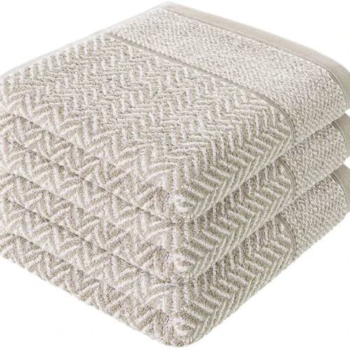 Unyqoos ® Luxueuze Handdoekenset van Hoogwaardige Katoen met Elegant Patroon voor Elke Badkamer