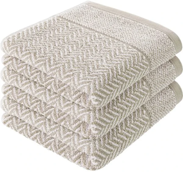 P-87213230172480-20260405181450.webp Unyqoos ® Luxueuze Handdoekenset van Hoogwaardige Katoen met Elegant Patroon voor Elke Badkamer