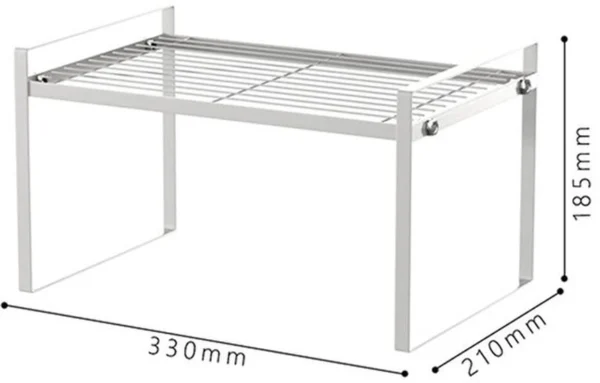 Unyqoos ® Plankinzetstuk voor Keukenkast met Antislipmat en Multifunctionele Organizer voor Huis