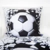 Unyqoos ® Beddengoedset met 3D Voetbalontwerp en Omkeerbare Stijl voor Sportliefhebbers