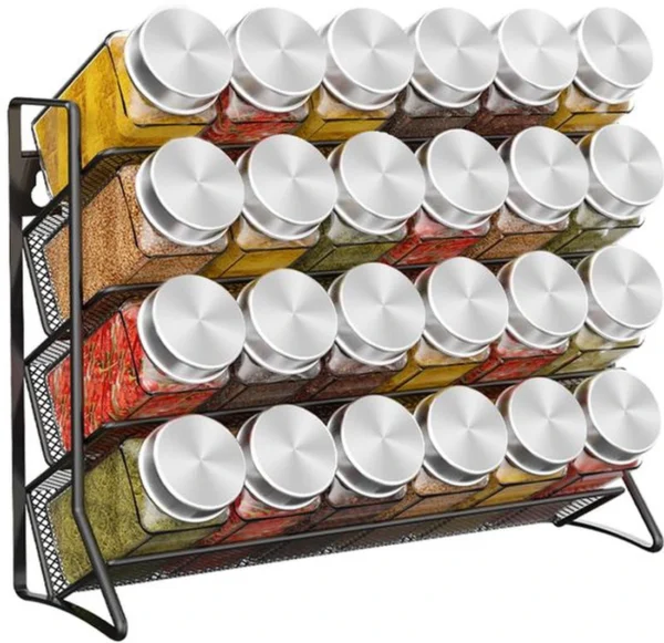 Unyqoos ® Kruidenrek Hangend en Staand voor Georganiseerde Keukenopslag zonder Kruidenpotjes