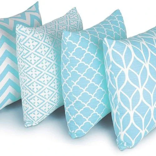 Unyqoos ® Kleurrijke Set van 4 Decoratieve Kussenovertrekken voor Stijlvolle en Comfortabele Woonkamerbank