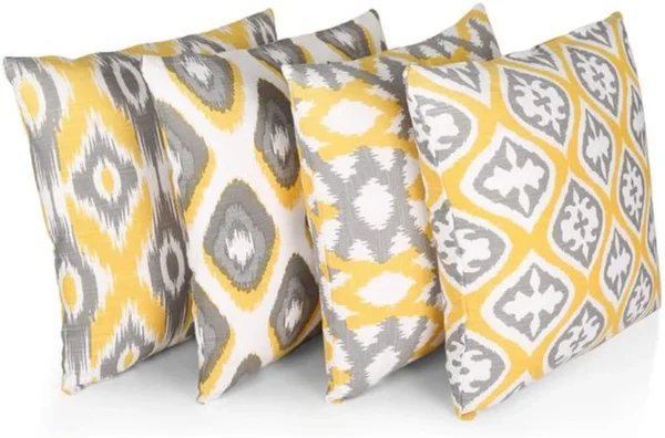 Unyqoos ® Set van 4 Luxe Decoratieve Kussenslopen van Katoen voor Stijlvolle Woonkamer en Slaapkamer