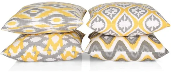 Unyqoos ® Set van 4 Luxe Decoratieve Kussenslopen van Katoen voor Stijlvolle Woonkamer en Slaapkamer