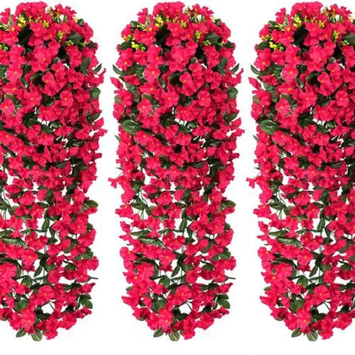 Unyqoos ® Schitterende Hangende Kunstplanten en Bloemen voor Buiten en Binnen Gebruik, Perfect voor Tuin en Balkon Decoratie