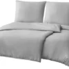 Unyqoos® Stijlvolle en Comfortabele Grijze Microvezel Dekbedovertrekset voor Alle Seizoenen