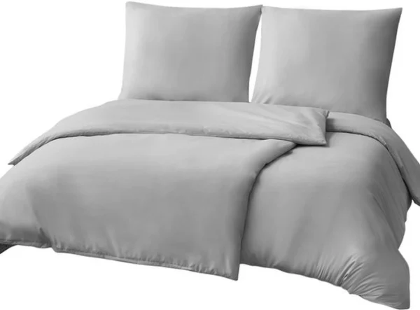 Unyqoos® Stijlvolle en Comfortabele Grijze Microvezel Dekbedovertrekset voor Alle Seizoenen