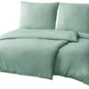 Unyqoos® Beddengoed Set van Microvezel in Saliegroen met Strijkvrije Eigenschappen voor Luxe Comfort