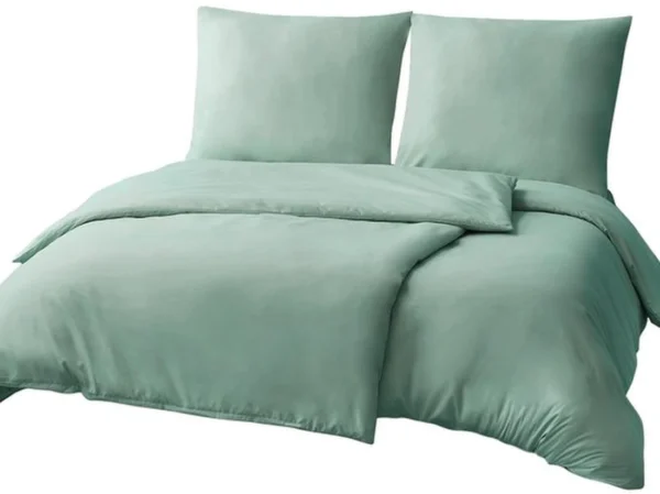 Unyqoos® Beddengoed Set van Microvezel in Saliegroen met Strijkvrije Eigenschappen voor Luxe Comfort