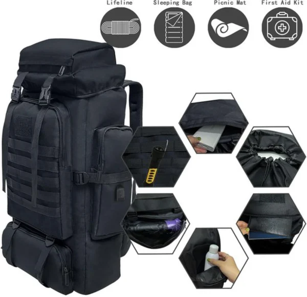 P-87213230189936-20260406084456.webp Unyqoos ® Outdoor Avontuurlijke Rugzak van 80 Liter voor Kamperen en Wandelen met Waterdicht Ontwerp