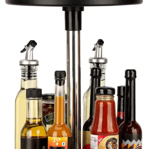 Unyqoos ® Kruidenrek met Draaiplateau voor Optimale Keukenorganisatie en Gemakkelijk Toegang tot Alle Kruiden