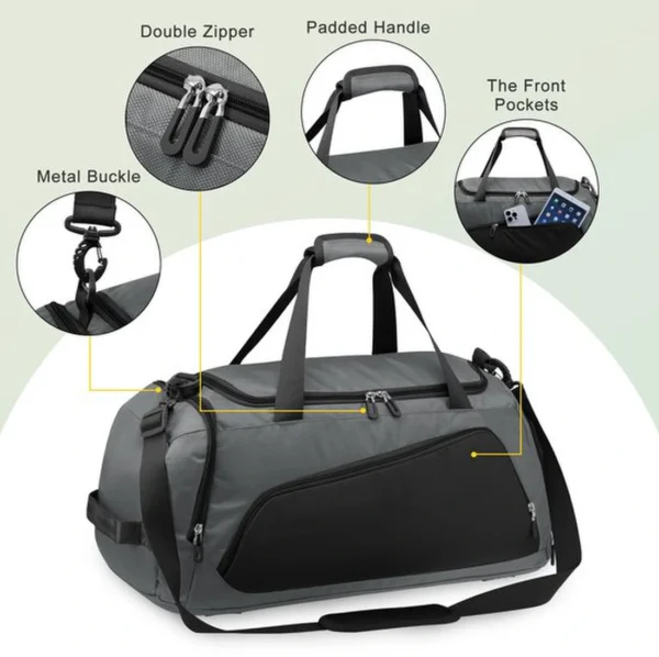 Unyqoos ® Ruime Multifunctionele Reistas met Schoenenvak en Waterdichte Compartimenten voor Sport en Reizen