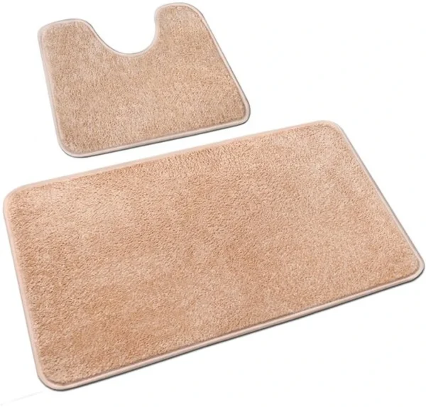 Unyqoos® Zachte en Antislip Microvezel Badkamermat Set voor Comfort en Luxe in de Badkamer