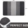 Unyqoos ® Absorberende en Antislip Binnenmat voor Voordeur en Ingang - 43 x 76 cm, Grijs