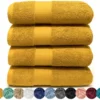 P-87213230204770-20260405181658.webp Unyqoos ® Set van 4 Luxe Handdoeken van 100% Katoen, Zacht en Absorberend, 50x90 cm