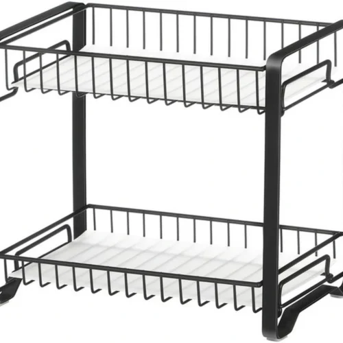 Unyqoos ® Dubbel Laags Organisatierek voor Keuken en Badkamer met Antislip Voeten