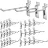 Unyqoos ® Praktische Set van 24 Stuks Metalen Gereedschapshaken voor Lamellenwand - Verschillende Maten