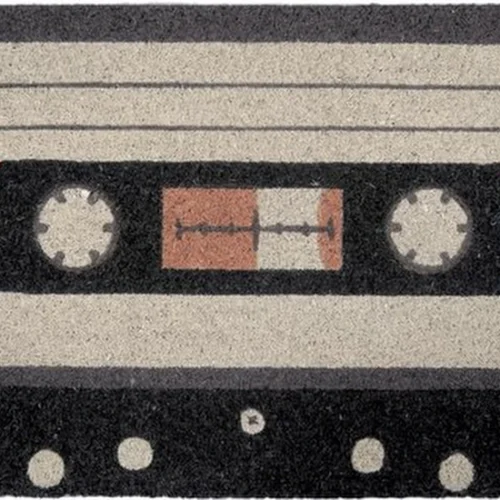 Unyqoos ® Creatieve Kokosvezel Deurmat met Muziekcassette Ontwerp voor Buiten