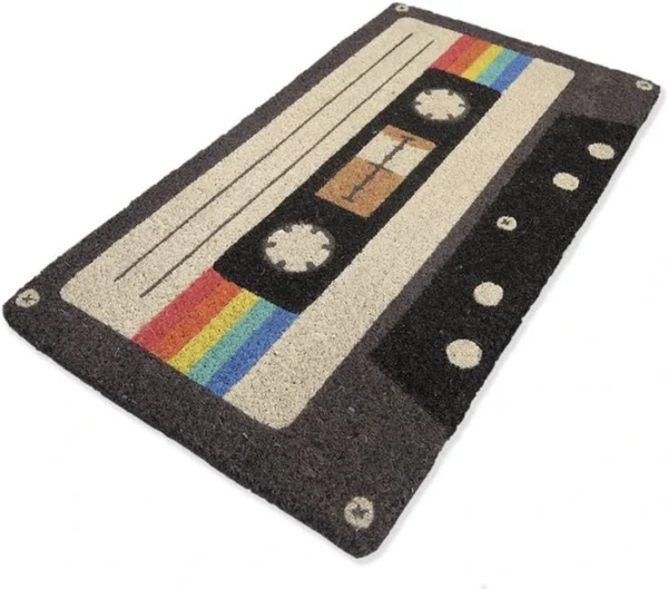 Unyqoos ® Creatieve Kokosvezel Deurmat met Muziekcassette Ontwerp voor Buiten