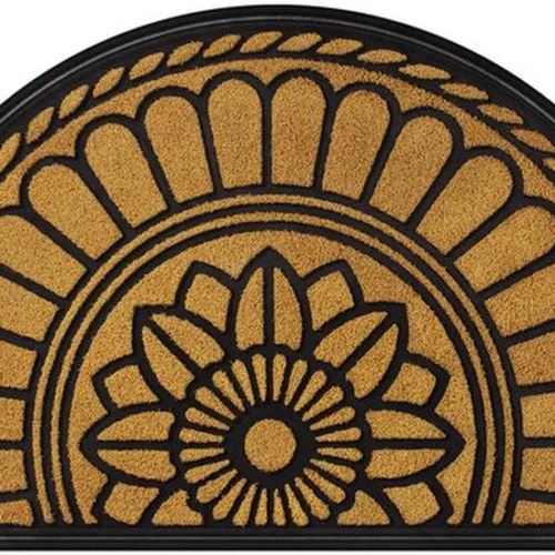 Unyqoos ® Antislip Deurmat met Rubberen Coating voor Schone Entree en Vuilafweer, Geel, 45 x 75 cm