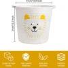 Unyqoos® Stijlvolle Opbergmand van Katoenen Touw met Handige Handgrepen en Leeuwenmotief voor Kinderkamers